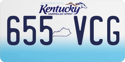 KY license plate 655VCG