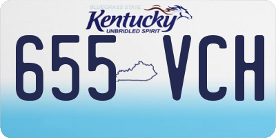KY license plate 655VCH
