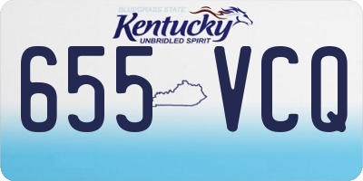 KY license plate 655VCQ