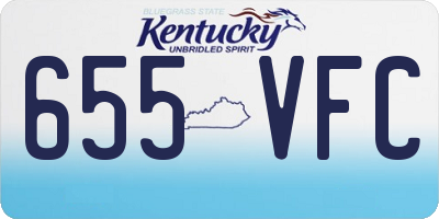 KY license plate 655VFC