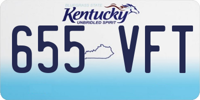 KY license plate 655VFT