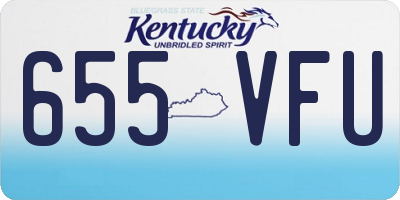 KY license plate 655VFU