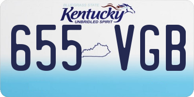 KY license plate 655VGB