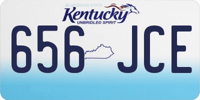 KY license plate 656JCE