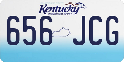 KY license plate 656JCG