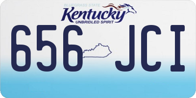 KY license plate 656JCI