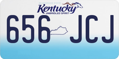 KY license plate 656JCJ