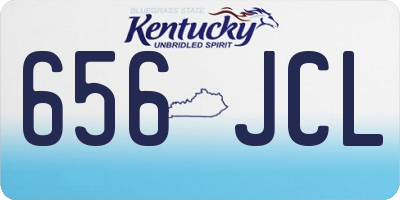 KY license plate 656JCL