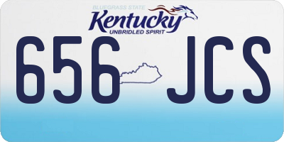 KY license plate 656JCS