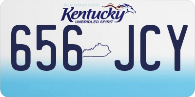 KY license plate 656JCY