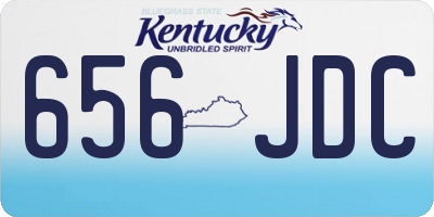 KY license plate 656JDC