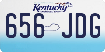 KY license plate 656JDG
