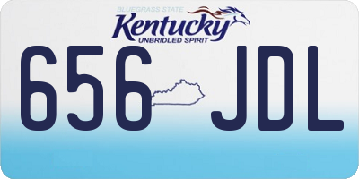 KY license plate 656JDL