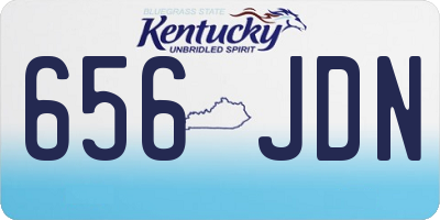 KY license plate 656JDN