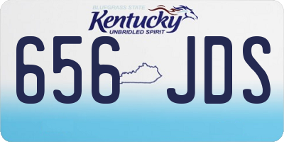 KY license plate 656JDS