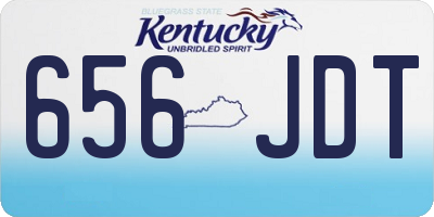 KY license plate 656JDT