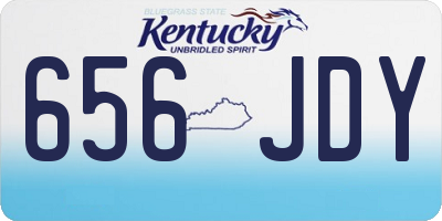 KY license plate 656JDY