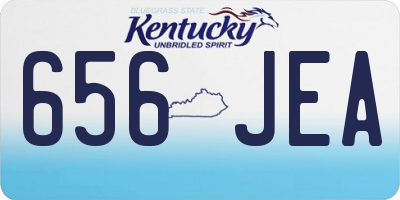 KY license plate 656JEA