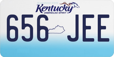 KY license plate 656JEE