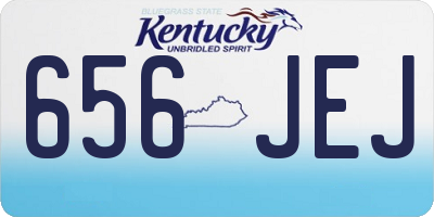 KY license plate 656JEJ