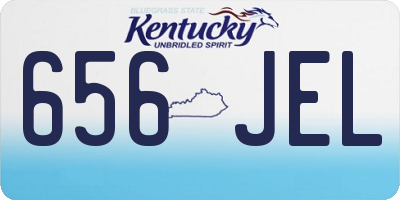 KY license plate 656JEL