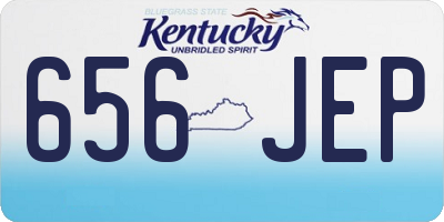 KY license plate 656JEP