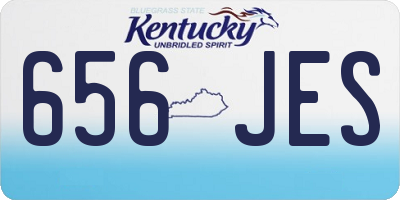 KY license plate 656JES