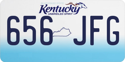 KY license plate 656JFG