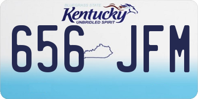 KY license plate 656JFM