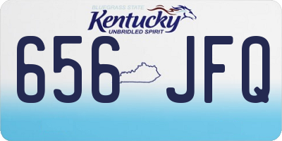 KY license plate 656JFQ