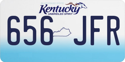 KY license plate 656JFR