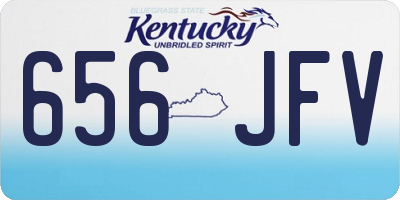 KY license plate 656JFV