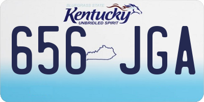 KY license plate 656JGA