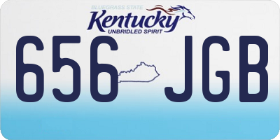 KY license plate 656JGB