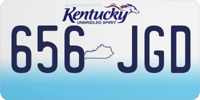 KY license plate 656JGD