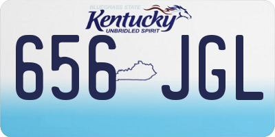 KY license plate 656JGL