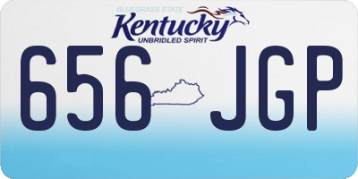 KY license plate 656JGP