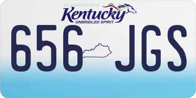 KY license plate 656JGS