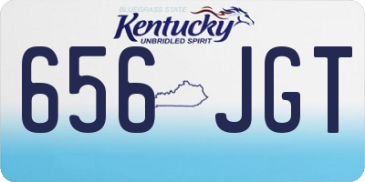 KY license plate 656JGT