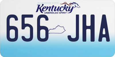KY license plate 656JHA