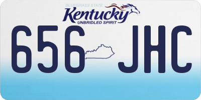 KY license plate 656JHC