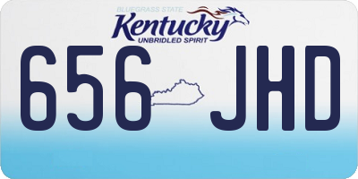 KY license plate 656JHD