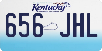 KY license plate 656JHL