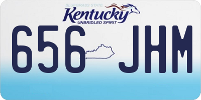 KY license plate 656JHM