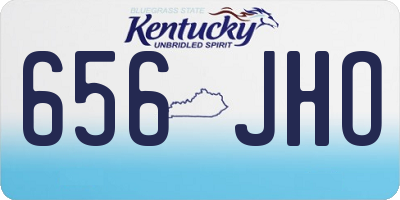 KY license plate 656JHO