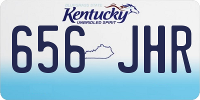 KY license plate 656JHR