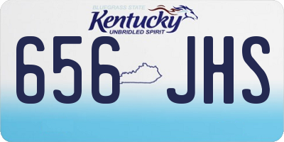 KY license plate 656JHS