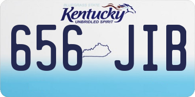 KY license plate 656JIB