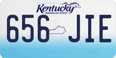 KY license plate 656JIE