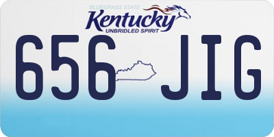 KY license plate 656JIG